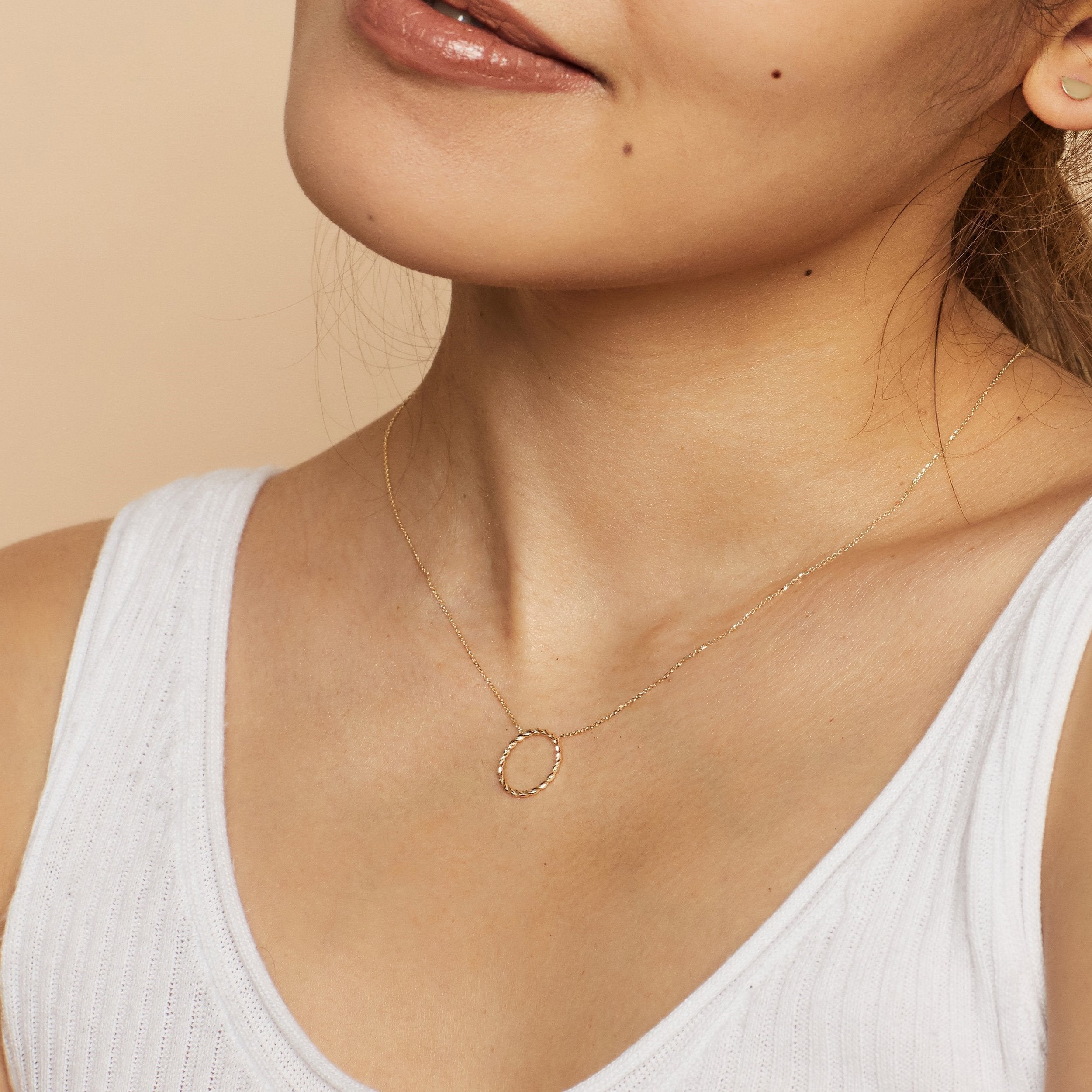 14K Gold Caesar Twist Necklace