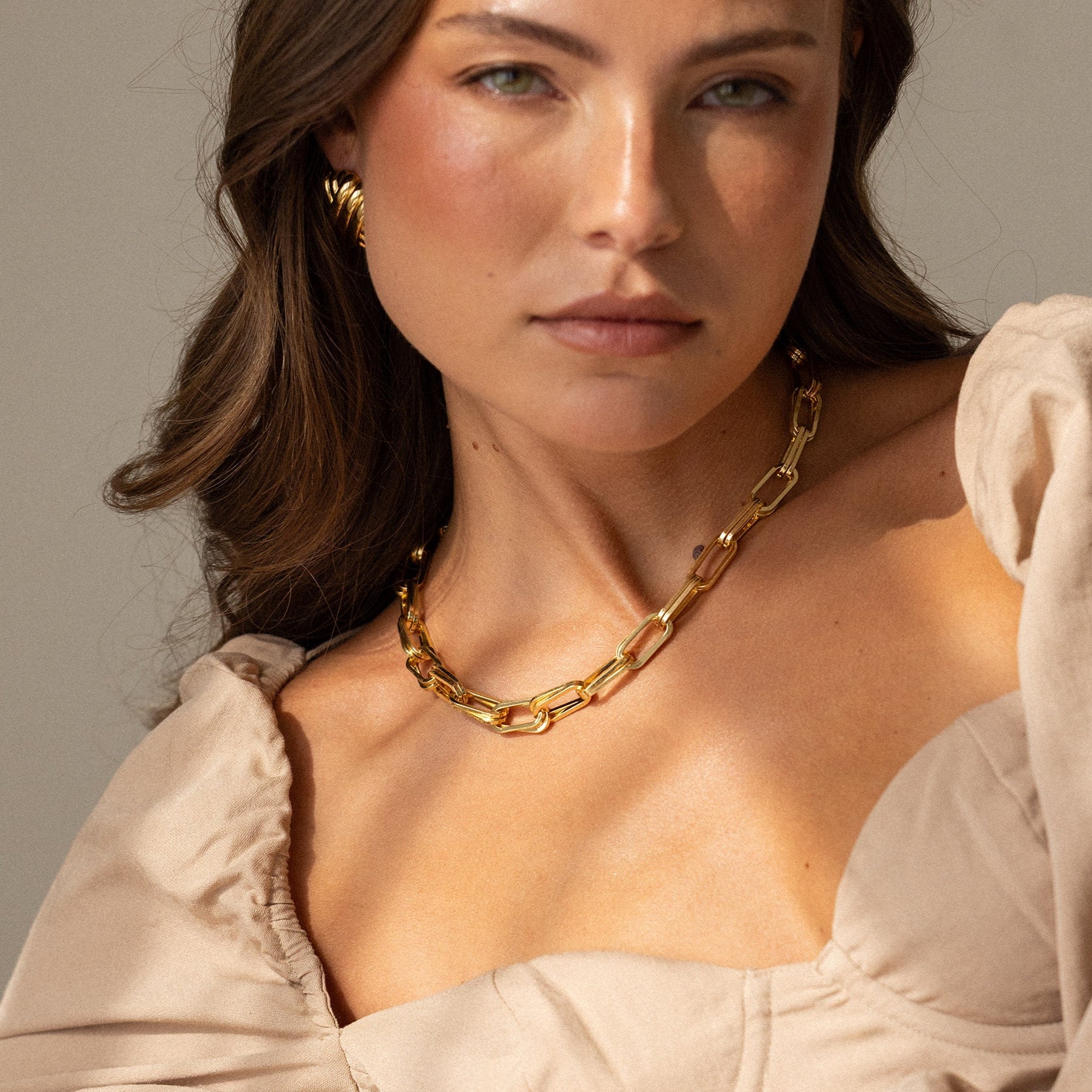 14K Gold Auretta Chain Necklace