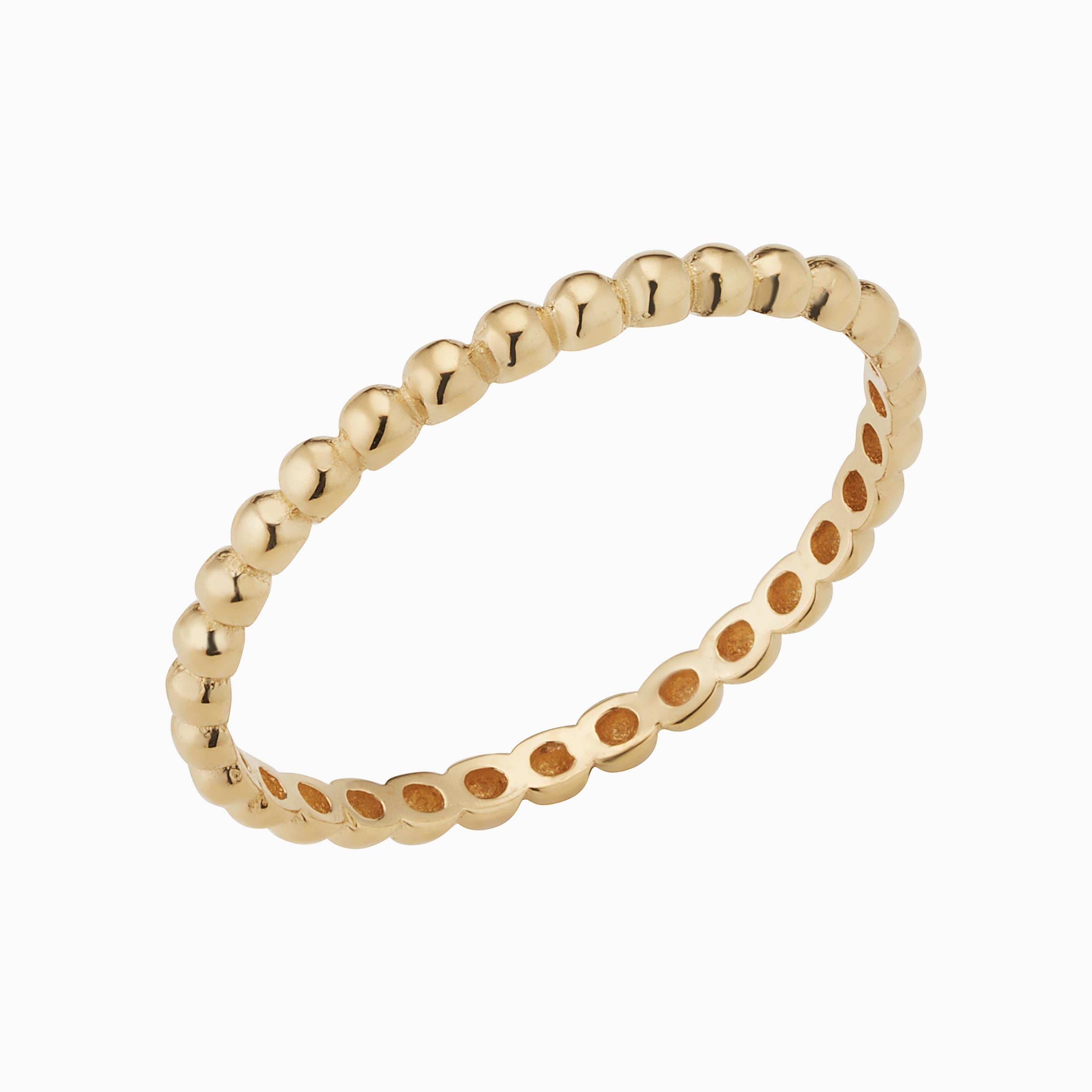 10K Gold Playful Sphere Stack Ring