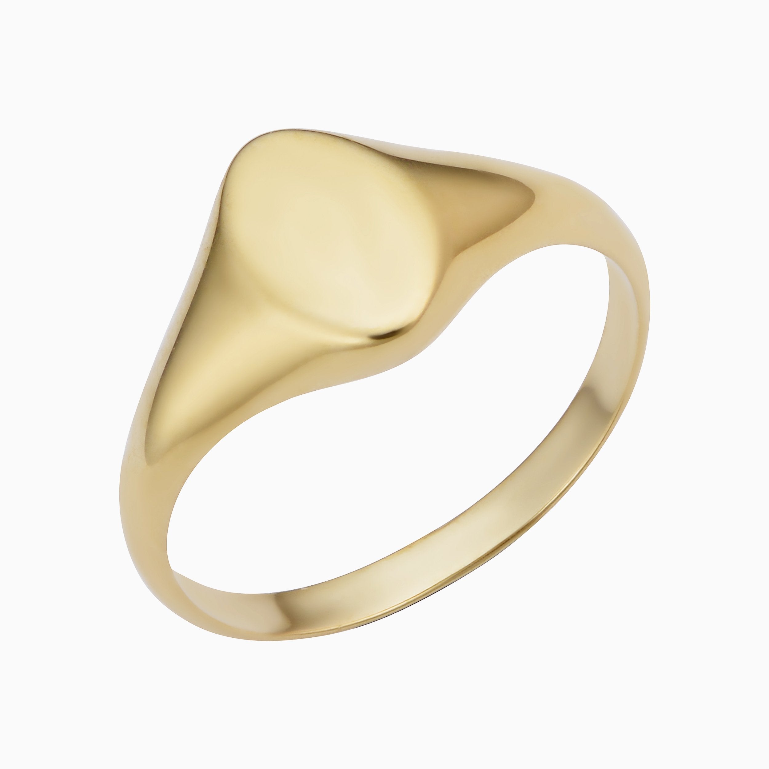 10K Gold Florence Oval Signet Ring – Timeless Crest