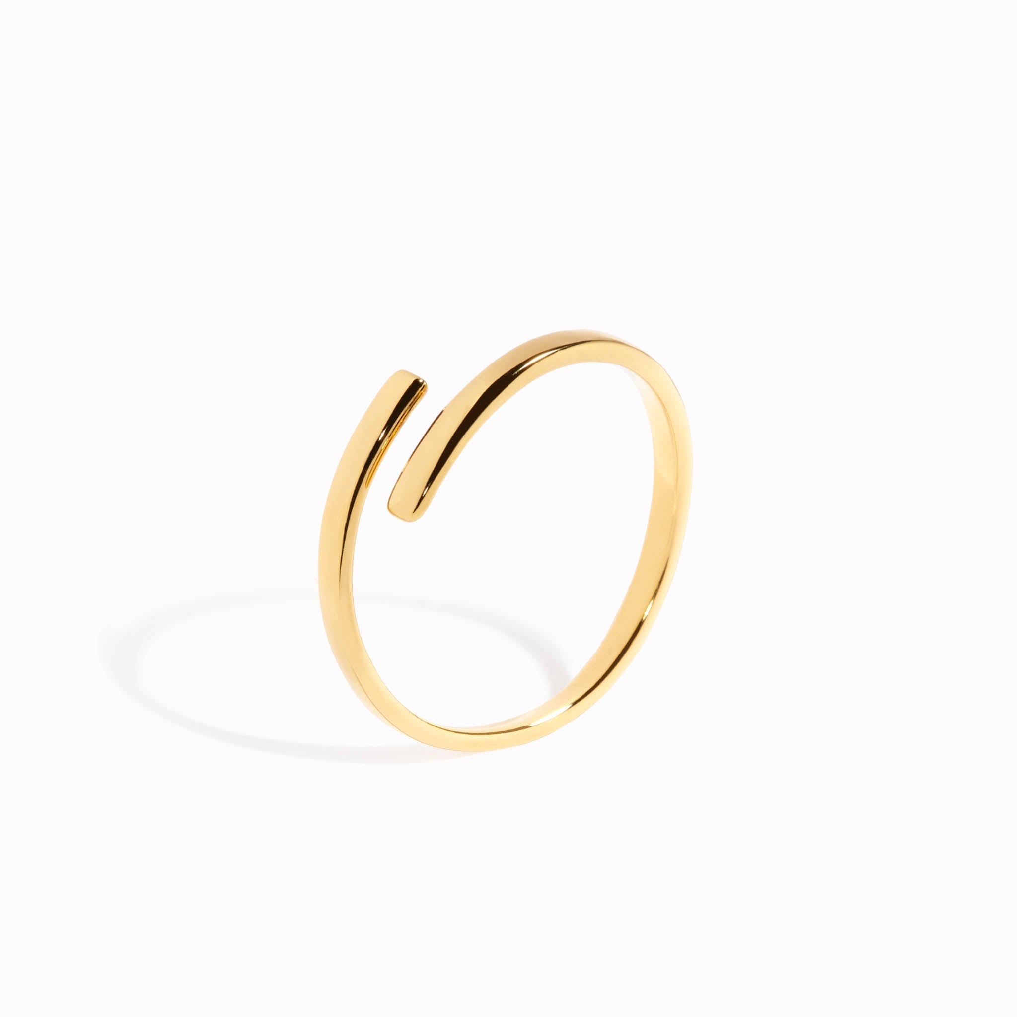14K Gold Wrap Stacking Ring