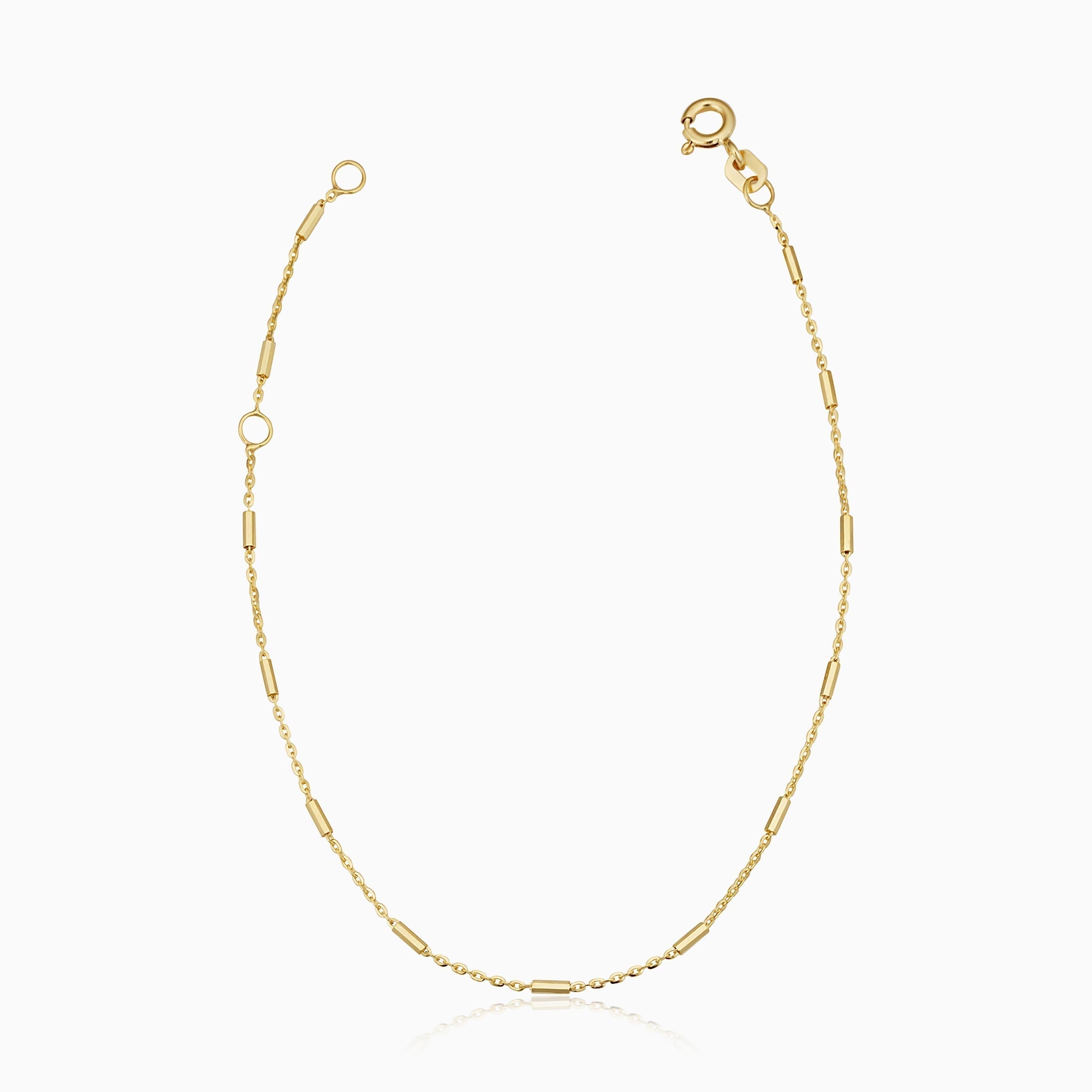 10K Gold Vicenza Rolo Tube Bracelet
