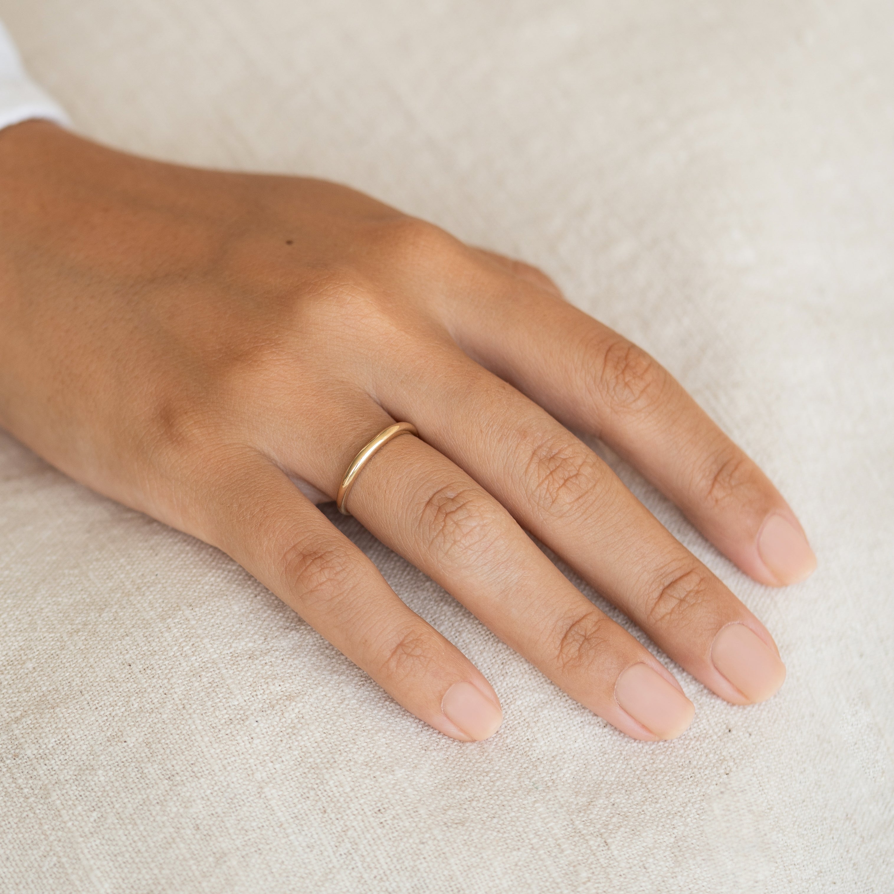 14K Gold Classic Dome Stacking Ring