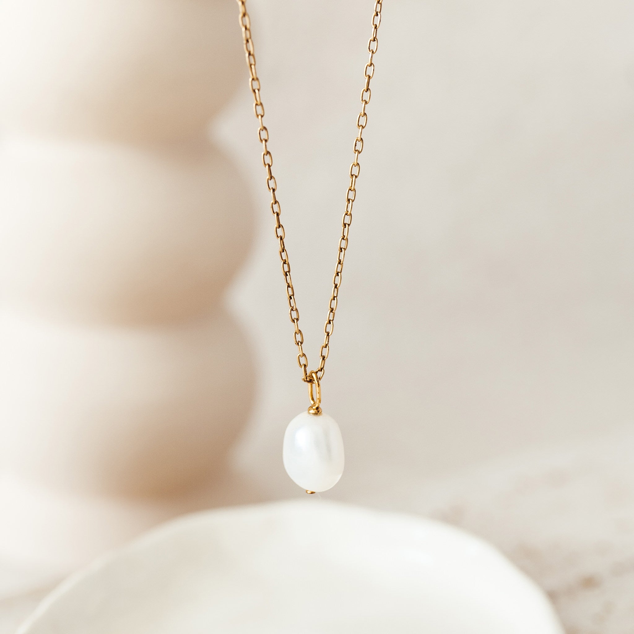 Organic Pearl Moonlight Necklace