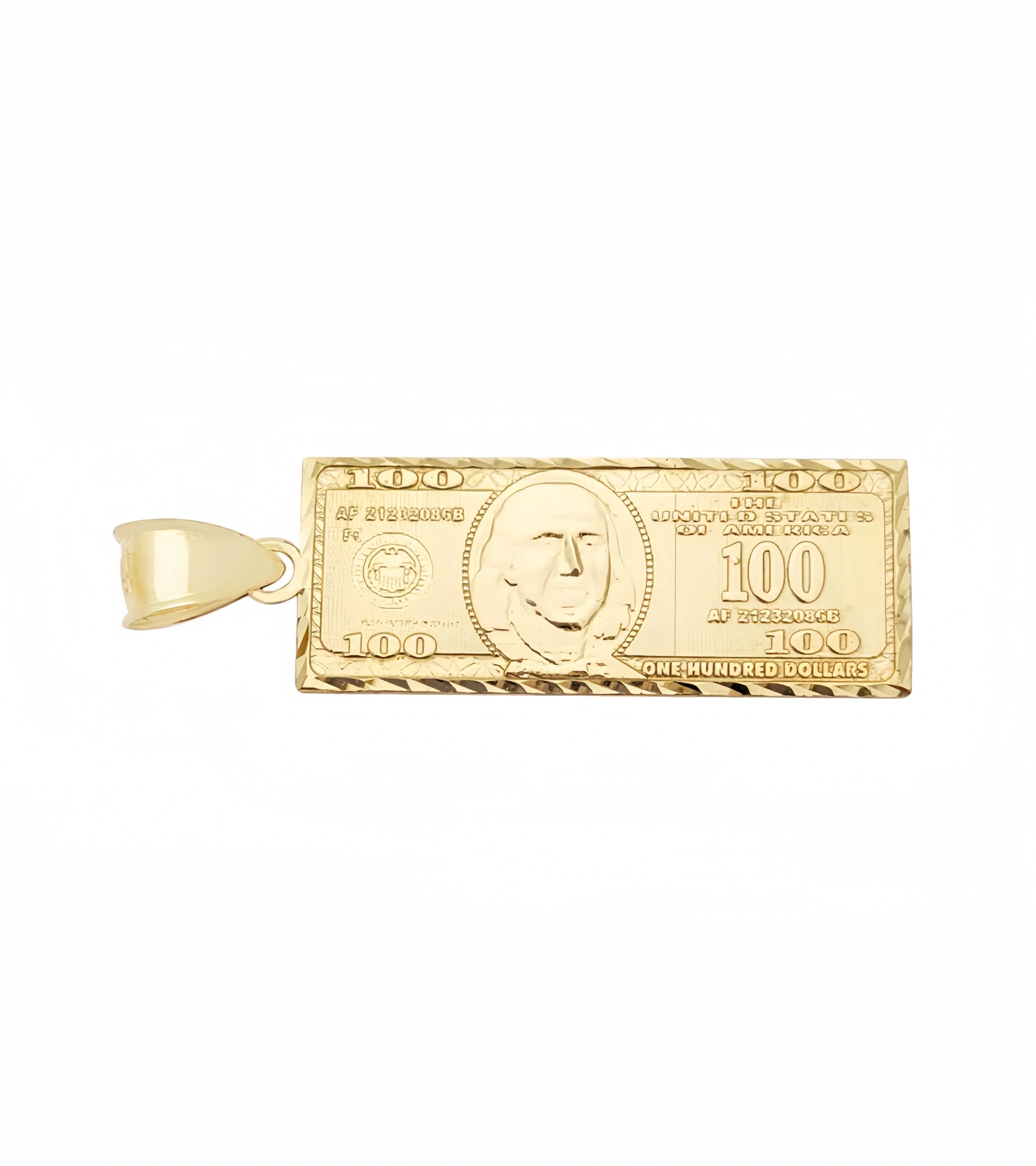 14K Gold Wealthy Dollar Necklace