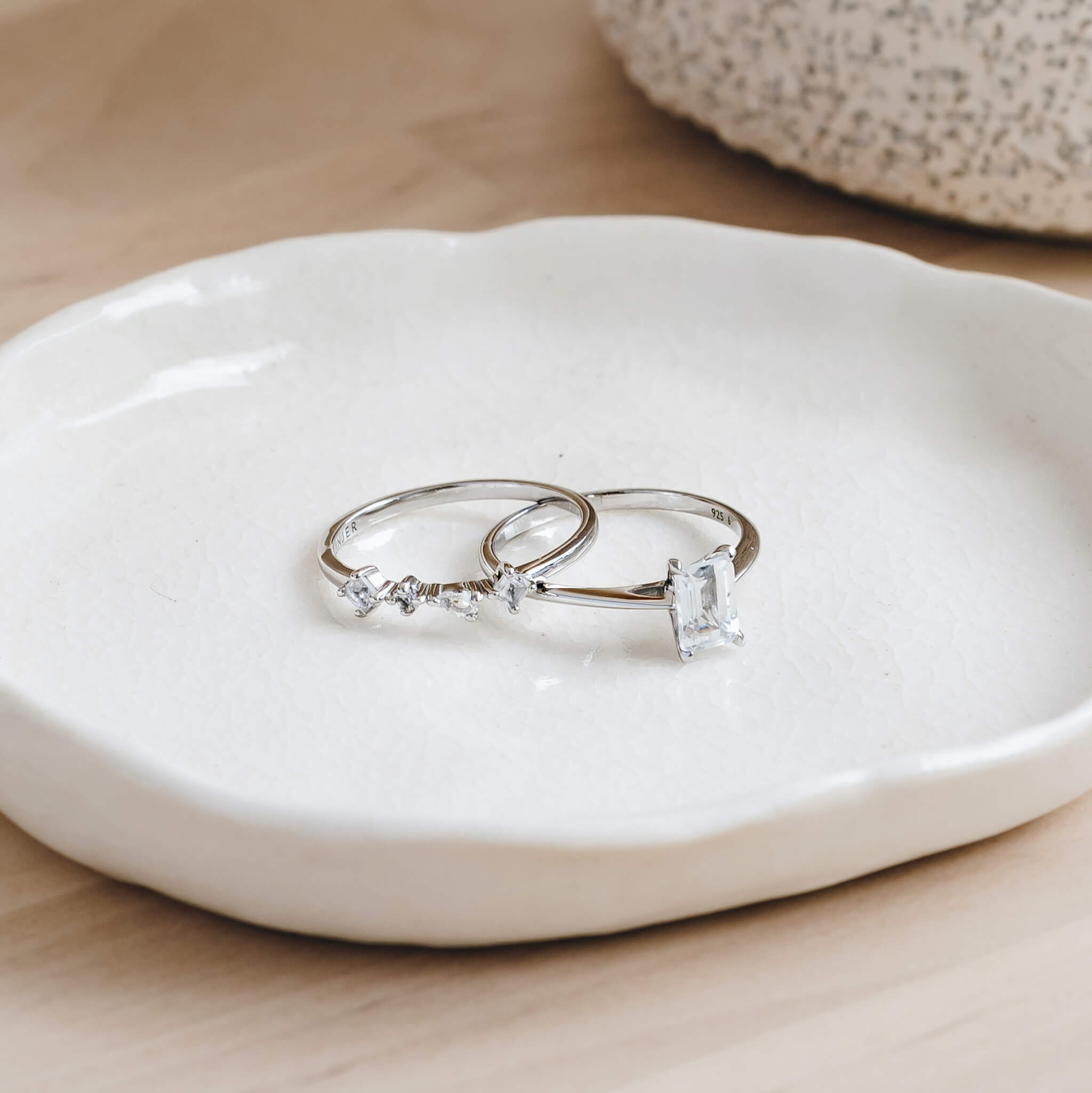 Dainty Topaz Cluster Ring