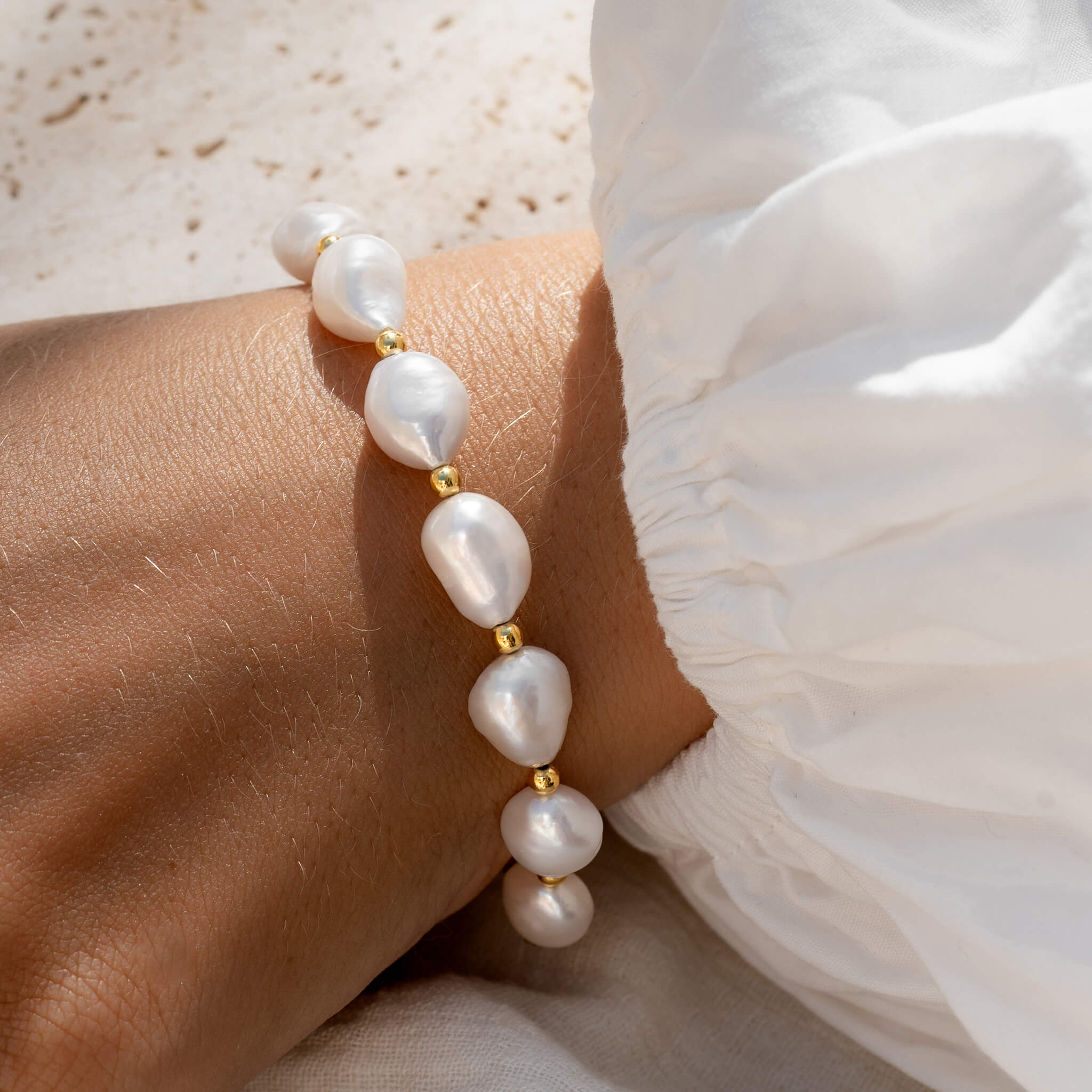 Ingrid Baroque Pearl Bracelet
