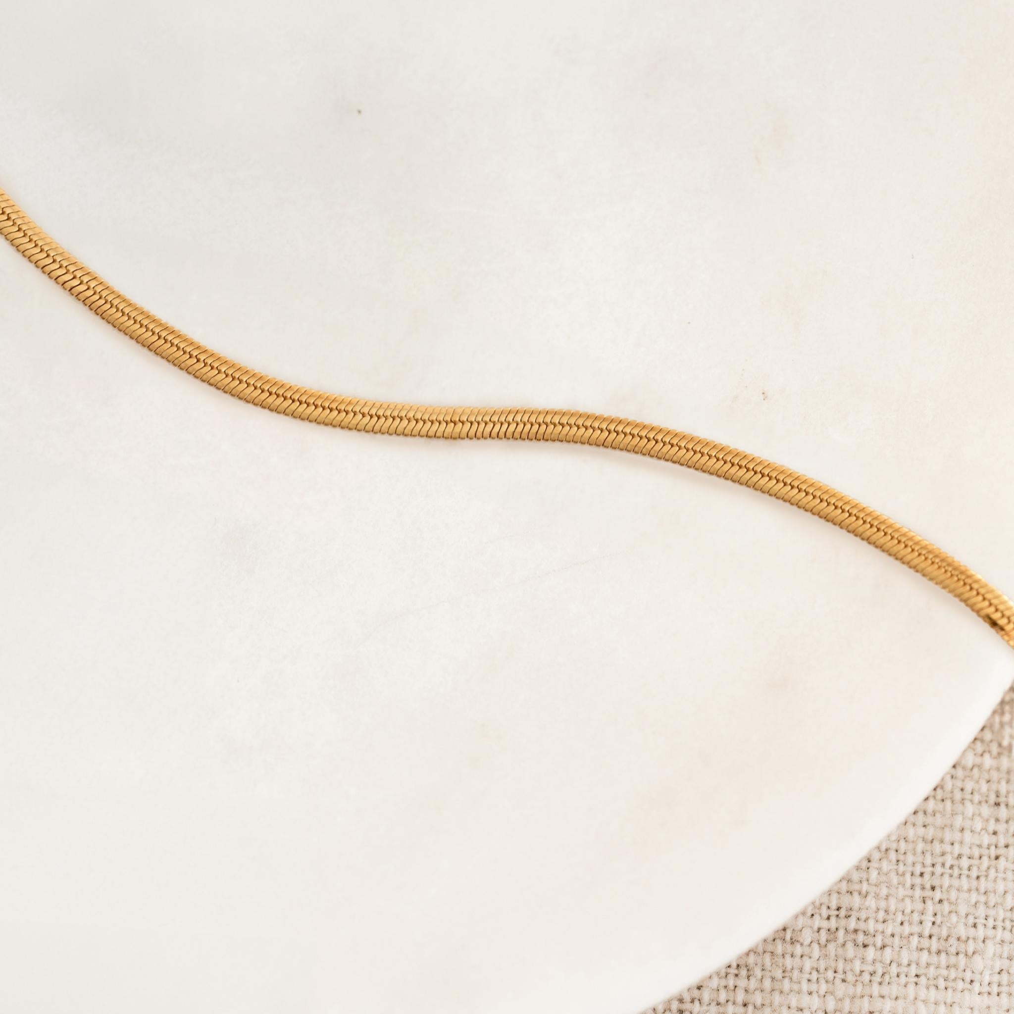 14K Gold 2.3mm Deluxe Snake Bracelet