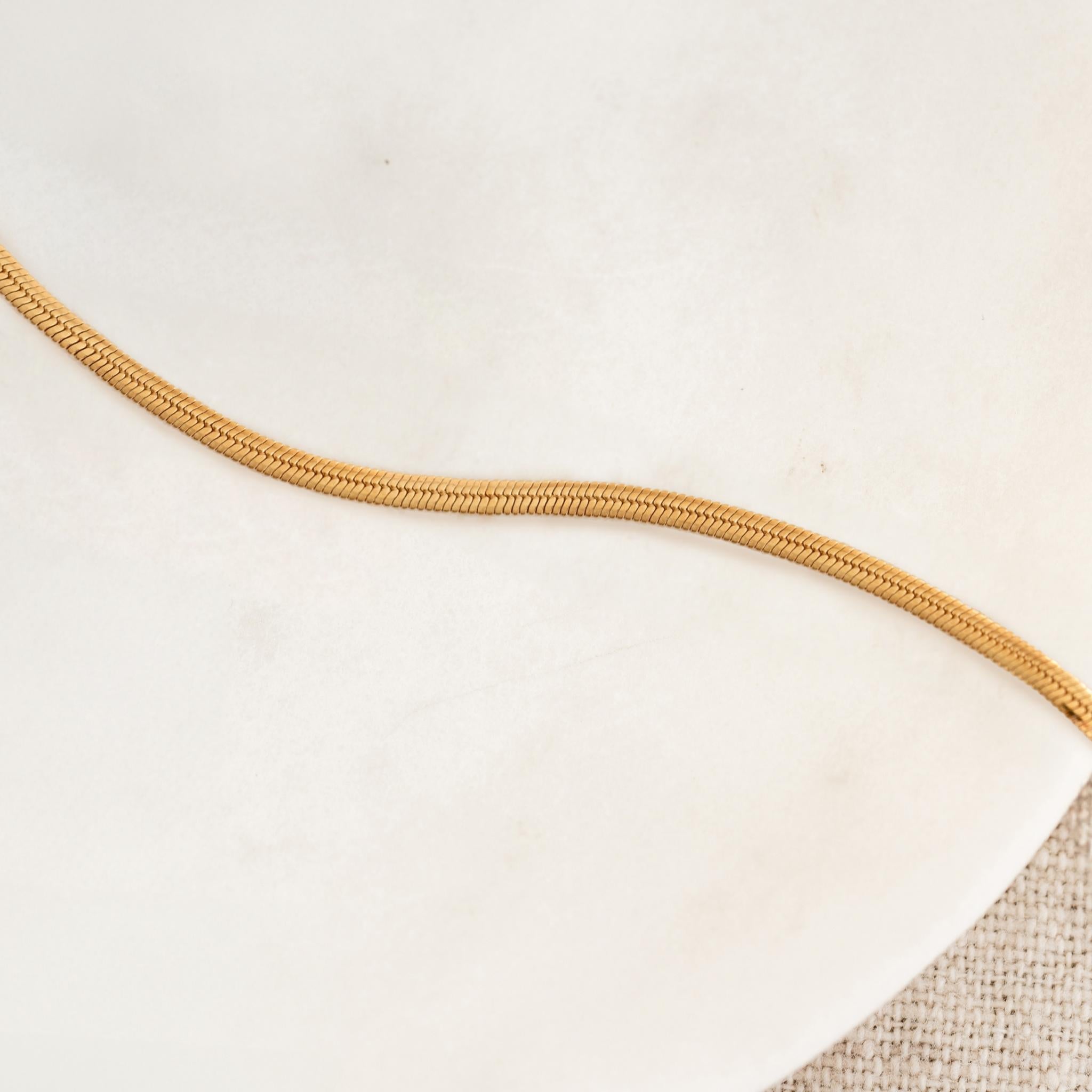 14K Gold 2.3mm Deluxe Snake Bracelet