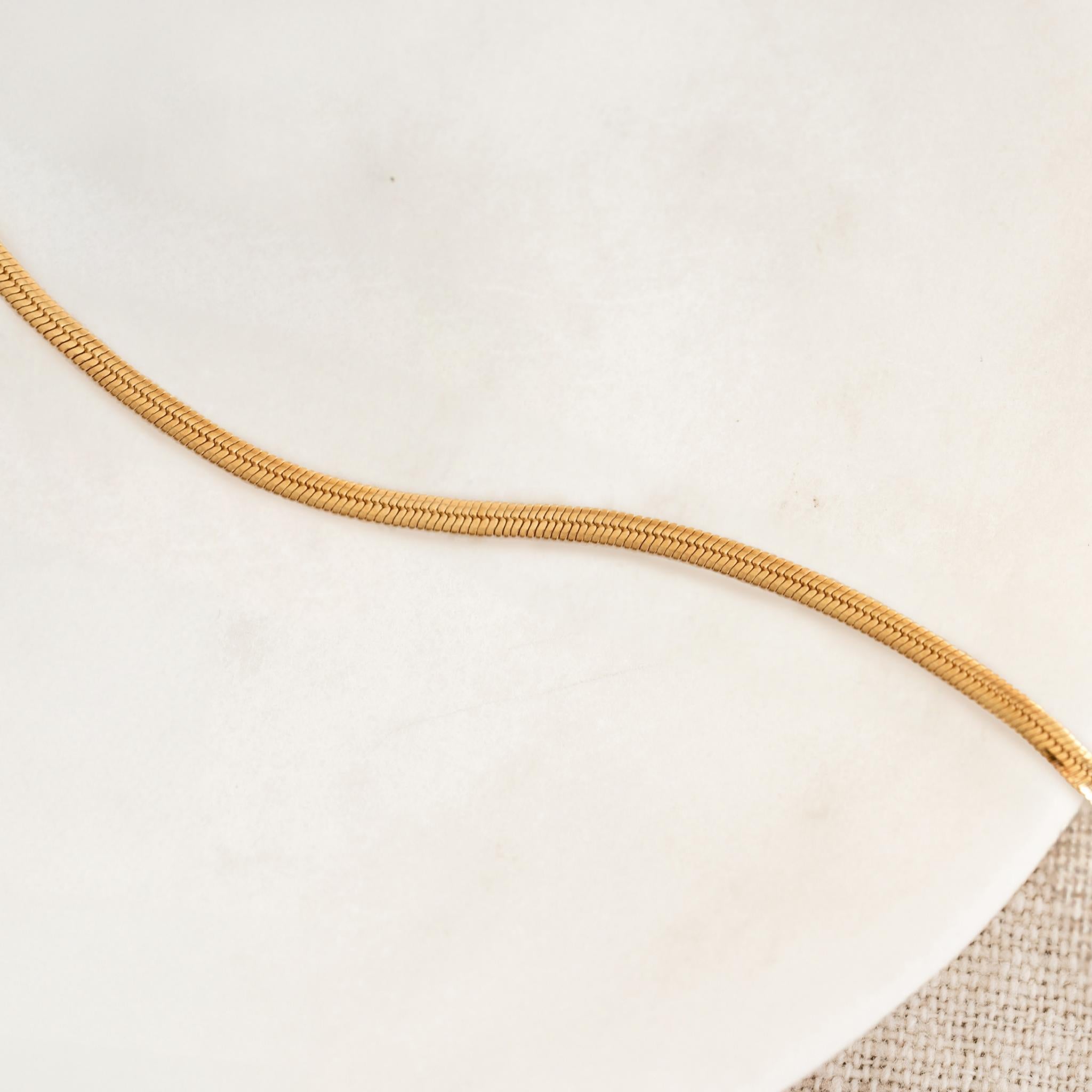 14K Gold 2.3mm Deluxe Snake Bracelet