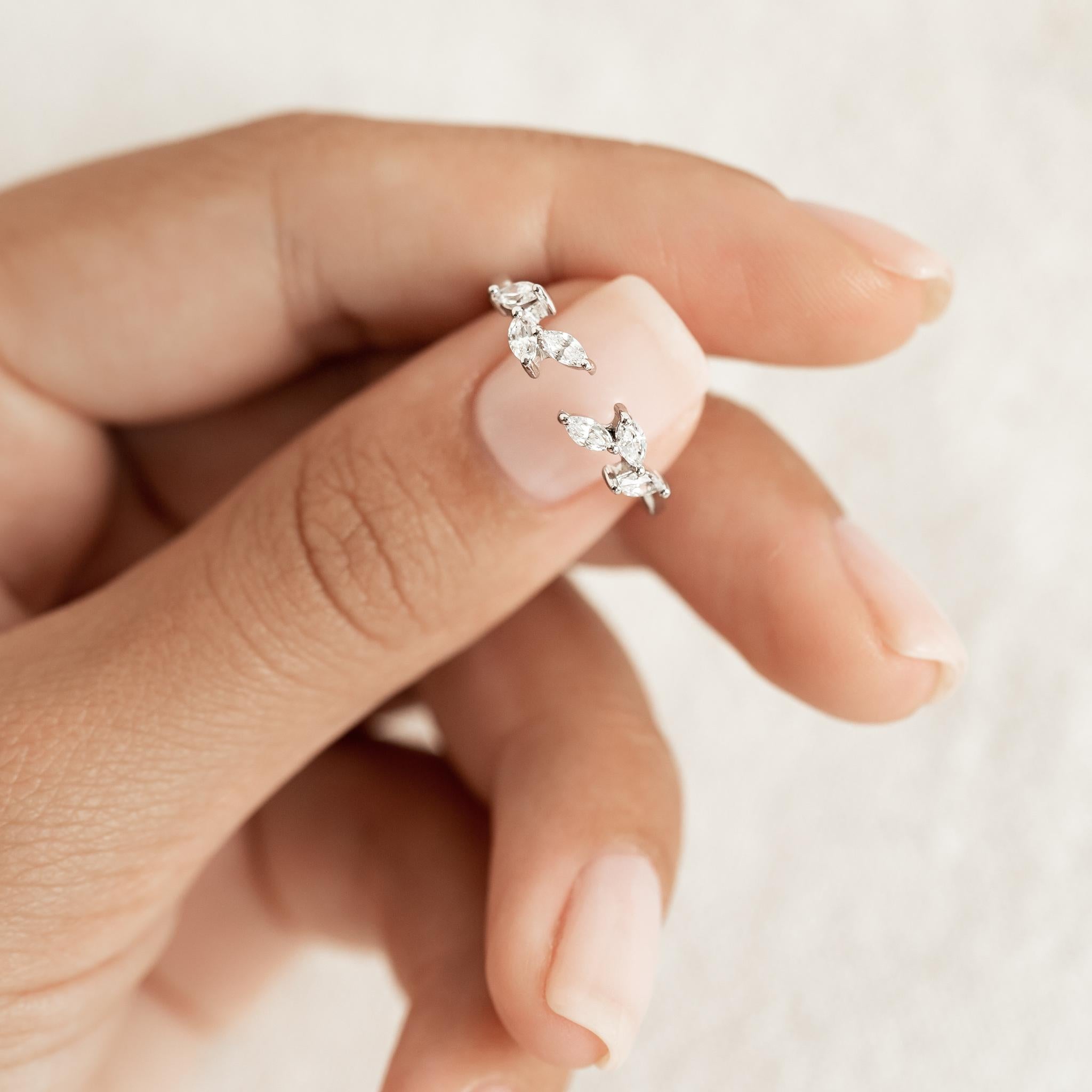 Celestial Wreath Marquise Halo Ring