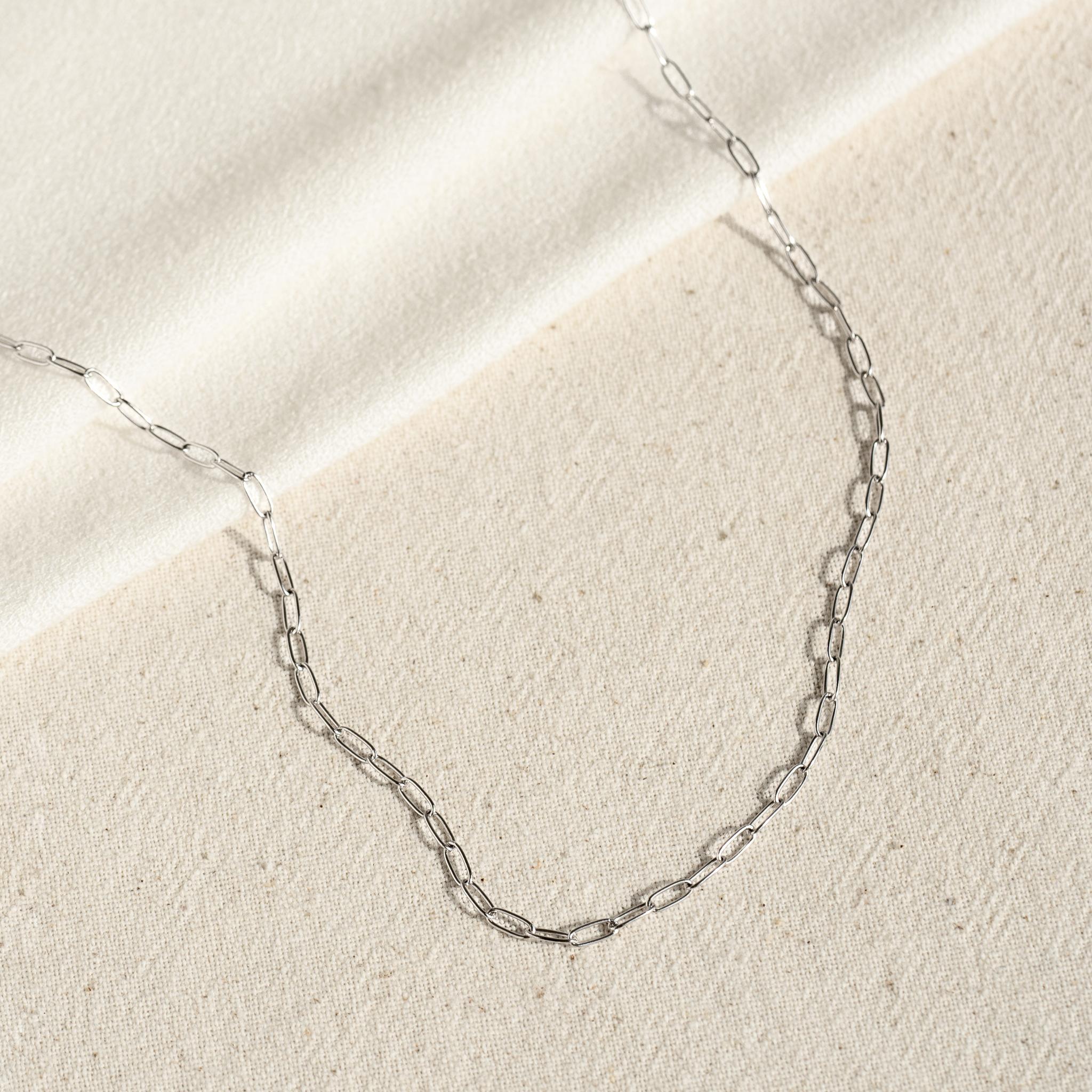 Adjustable 16-18 Sterling Silver Necklace