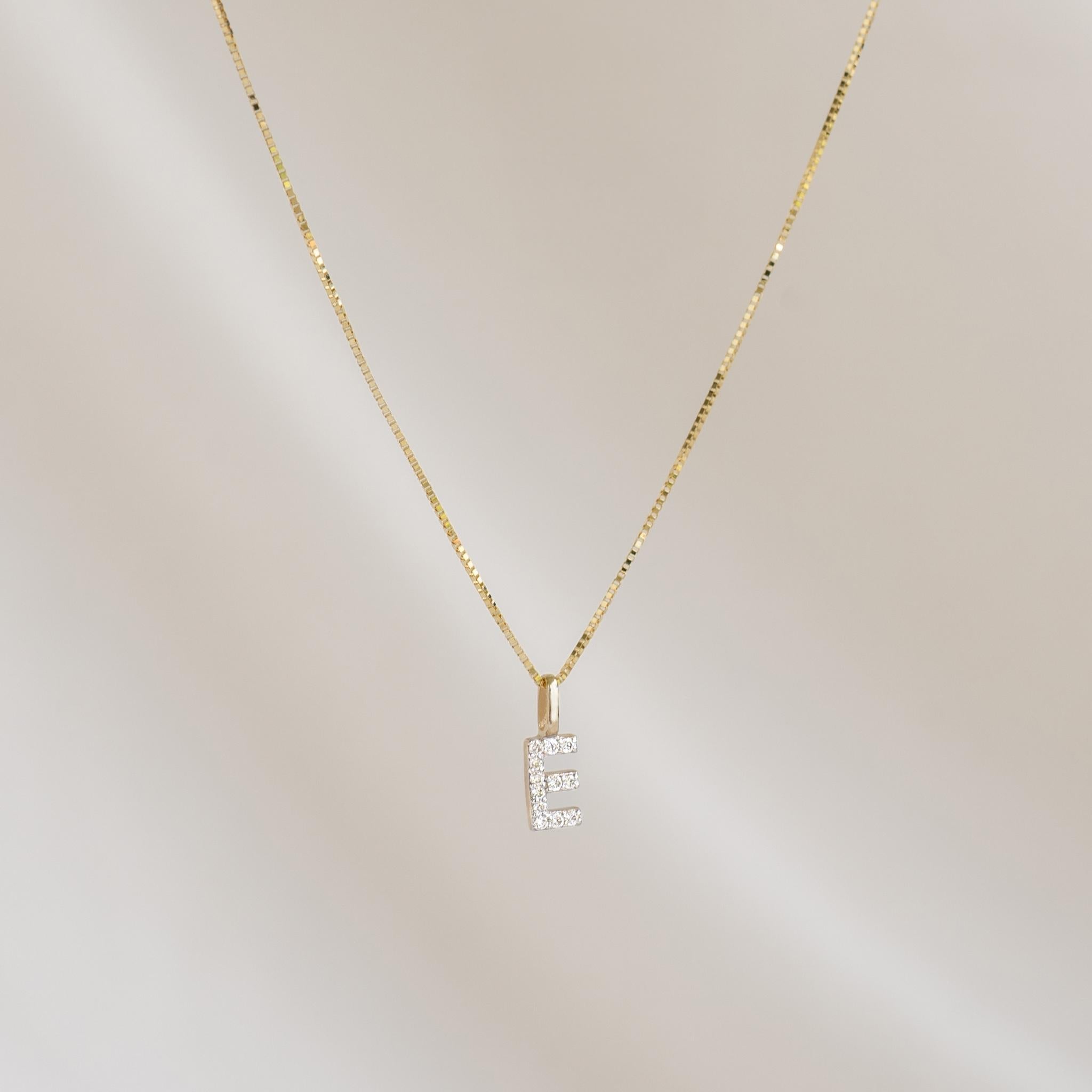 14K Gold Square Box Chain Necklace