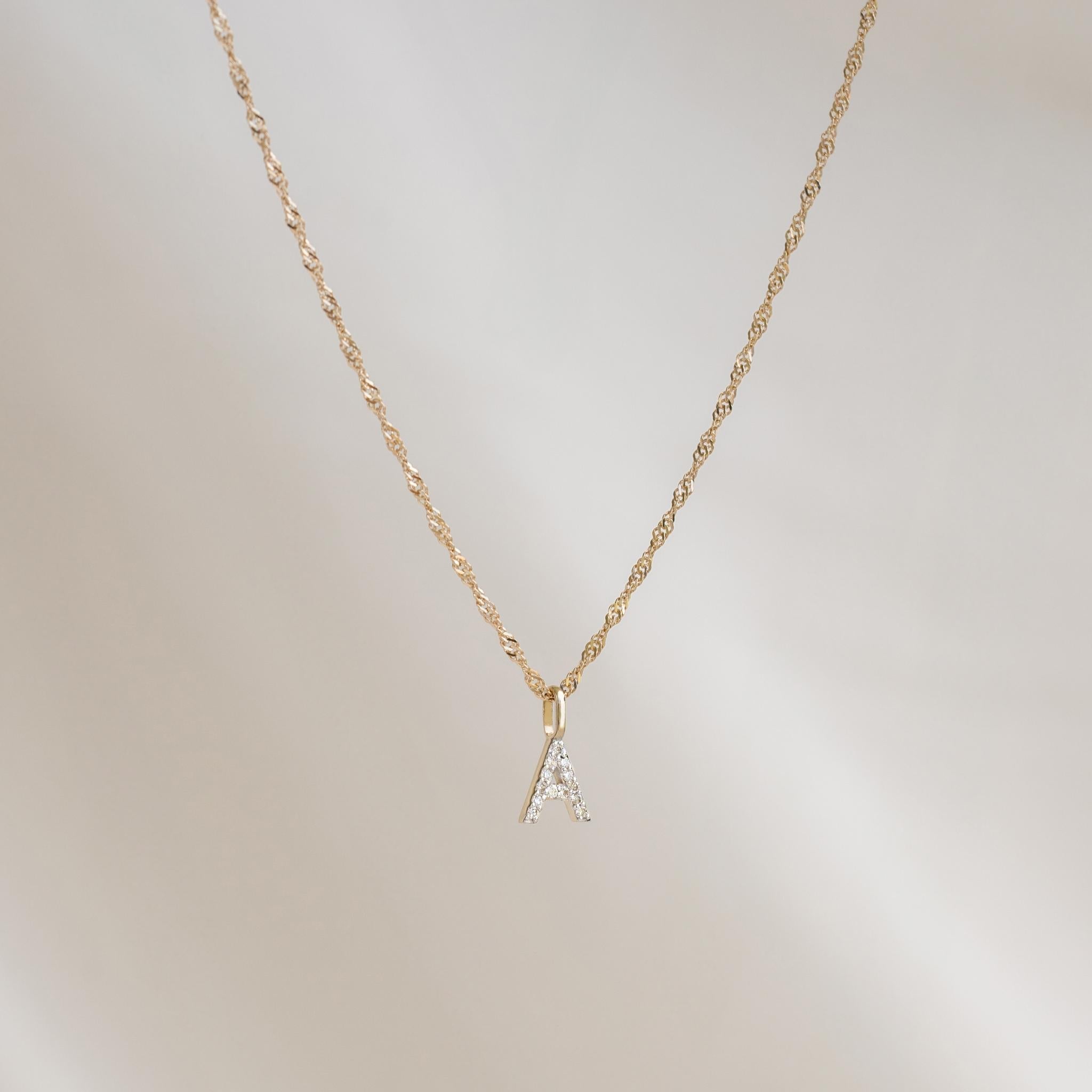 14K Gold Light Traces Twist Chain Necklace