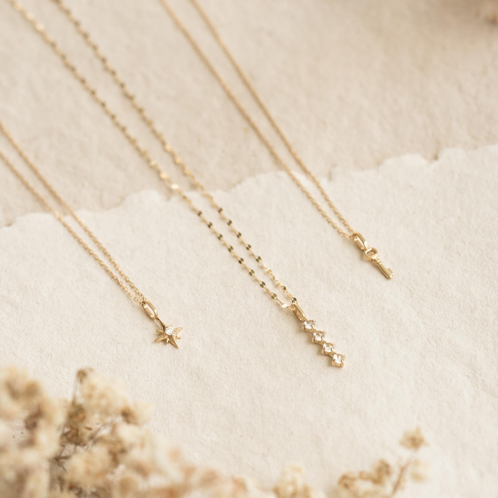 14K Gold Rice Pearl Charm Pendant