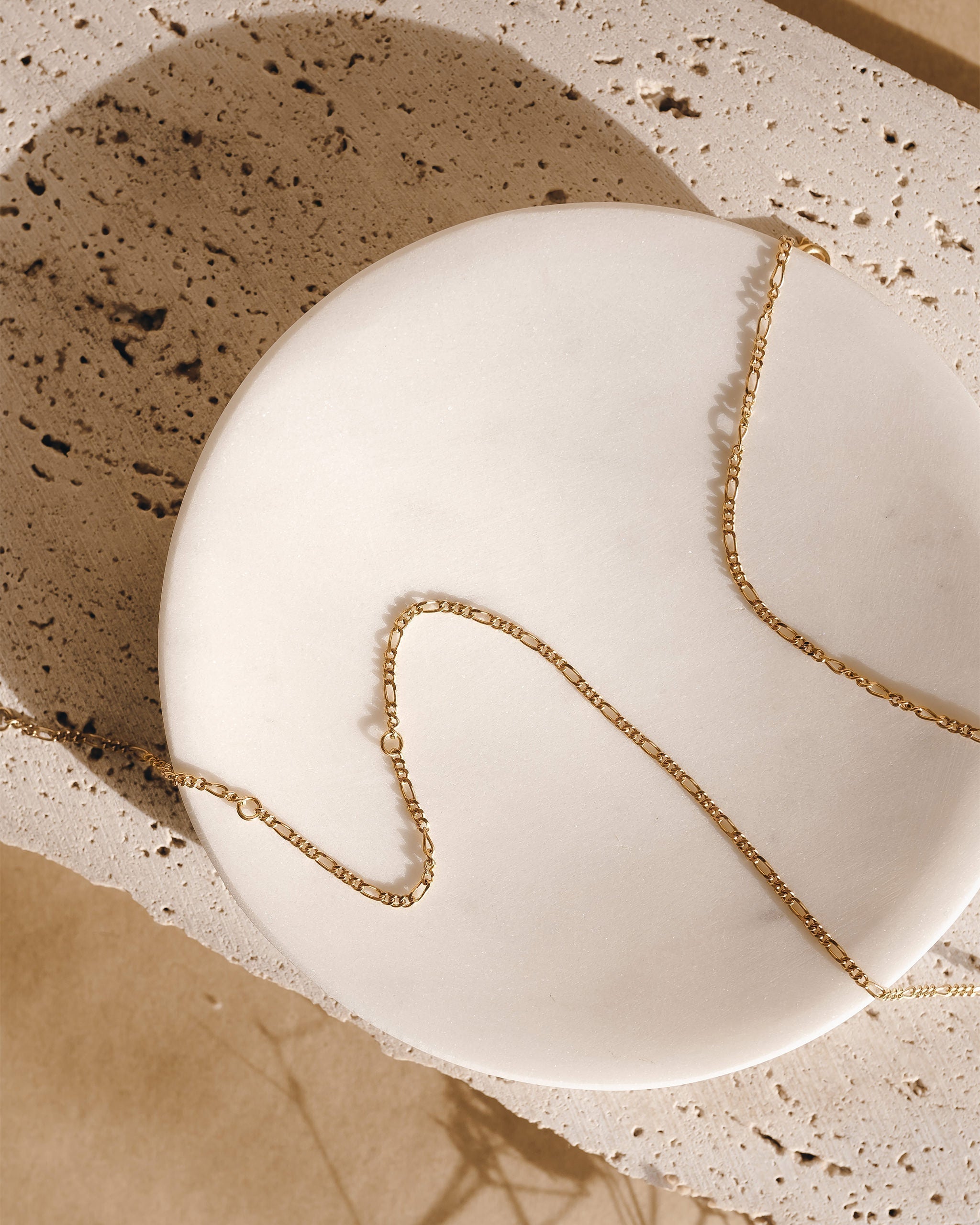 Gold-Filled Figaro Chain Necklace