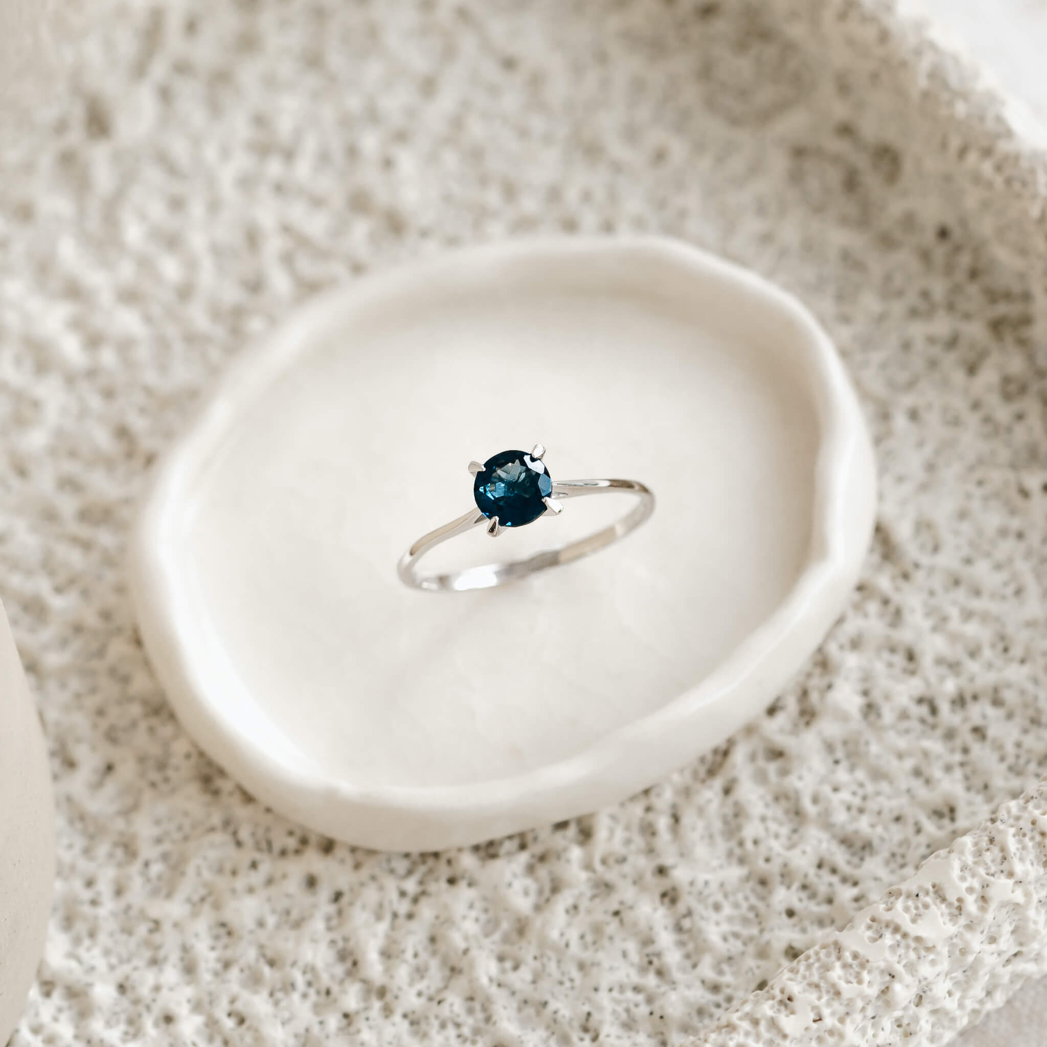 Celestial Blue Topaz Ring