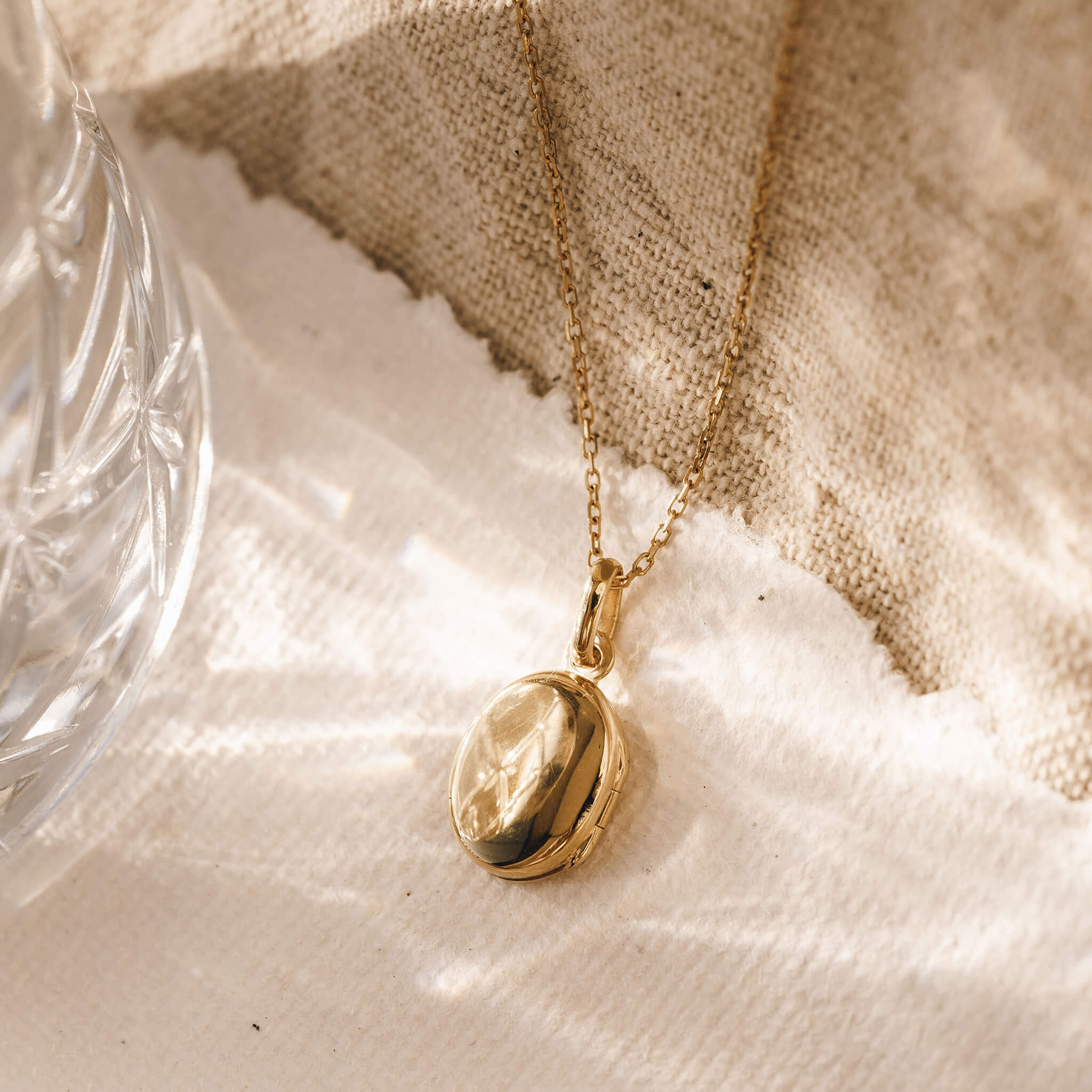 14K Gold Secret Keeper Locket Necklace