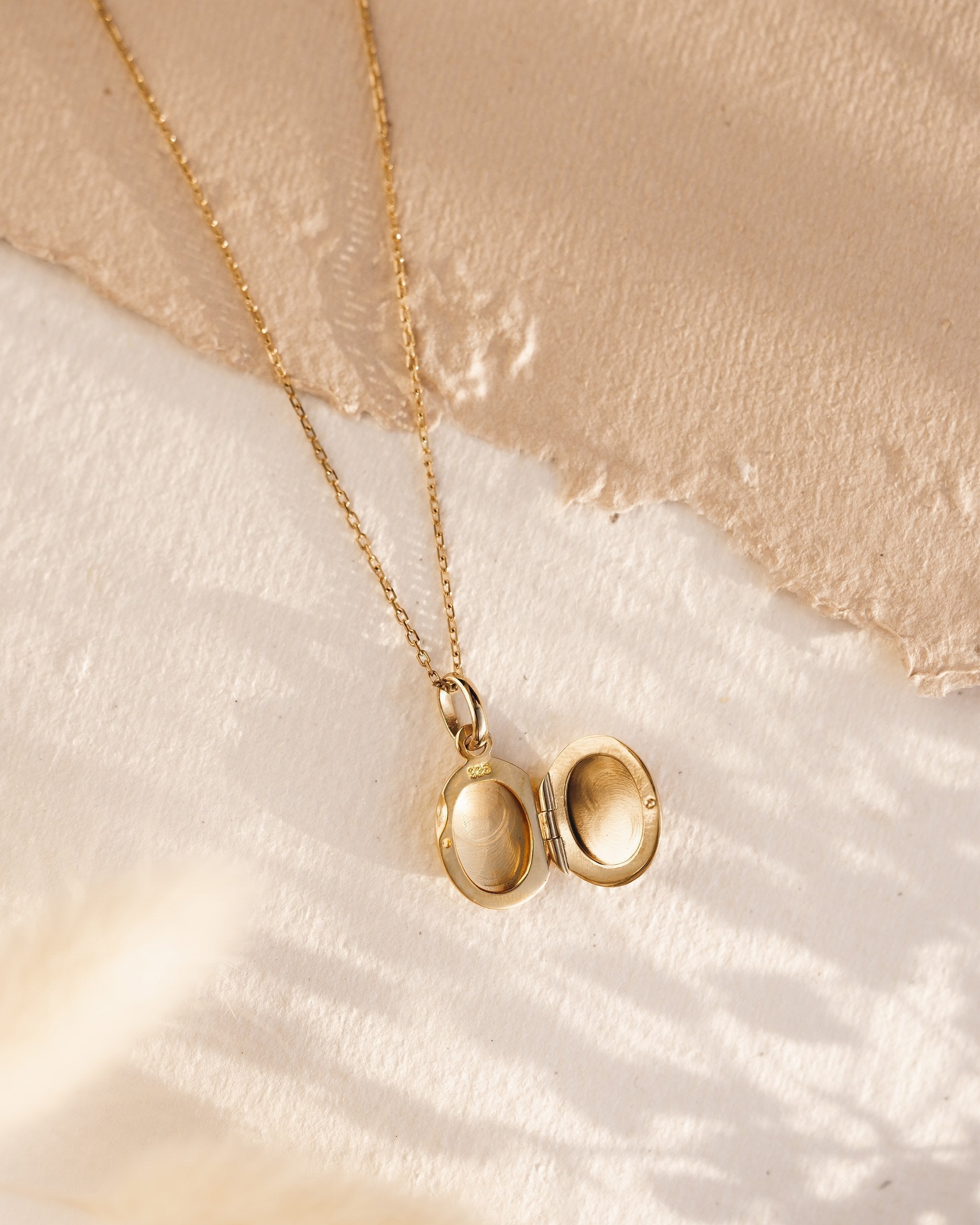 14K Gold Secret Keeper Locket Necklace