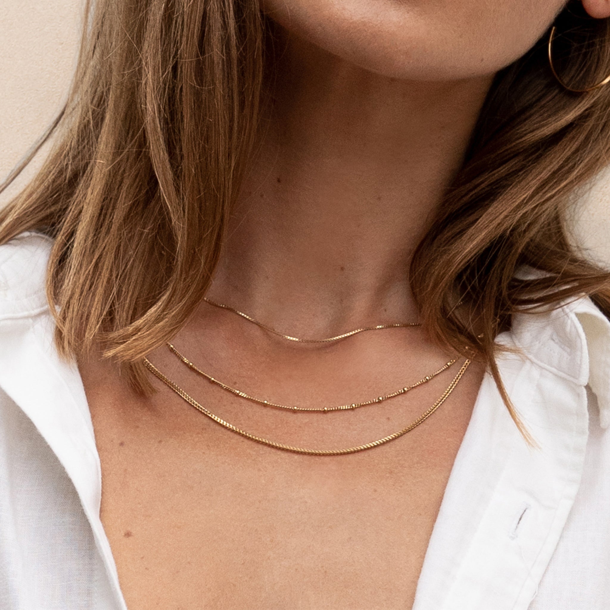 VersoLink Adjustable Franco Chain | Unisex Layering Necklace