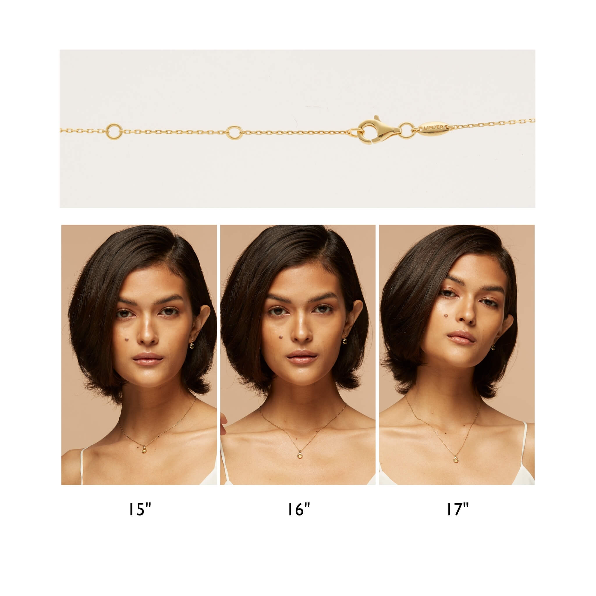 14K Gold Citrine Everyday Necklace