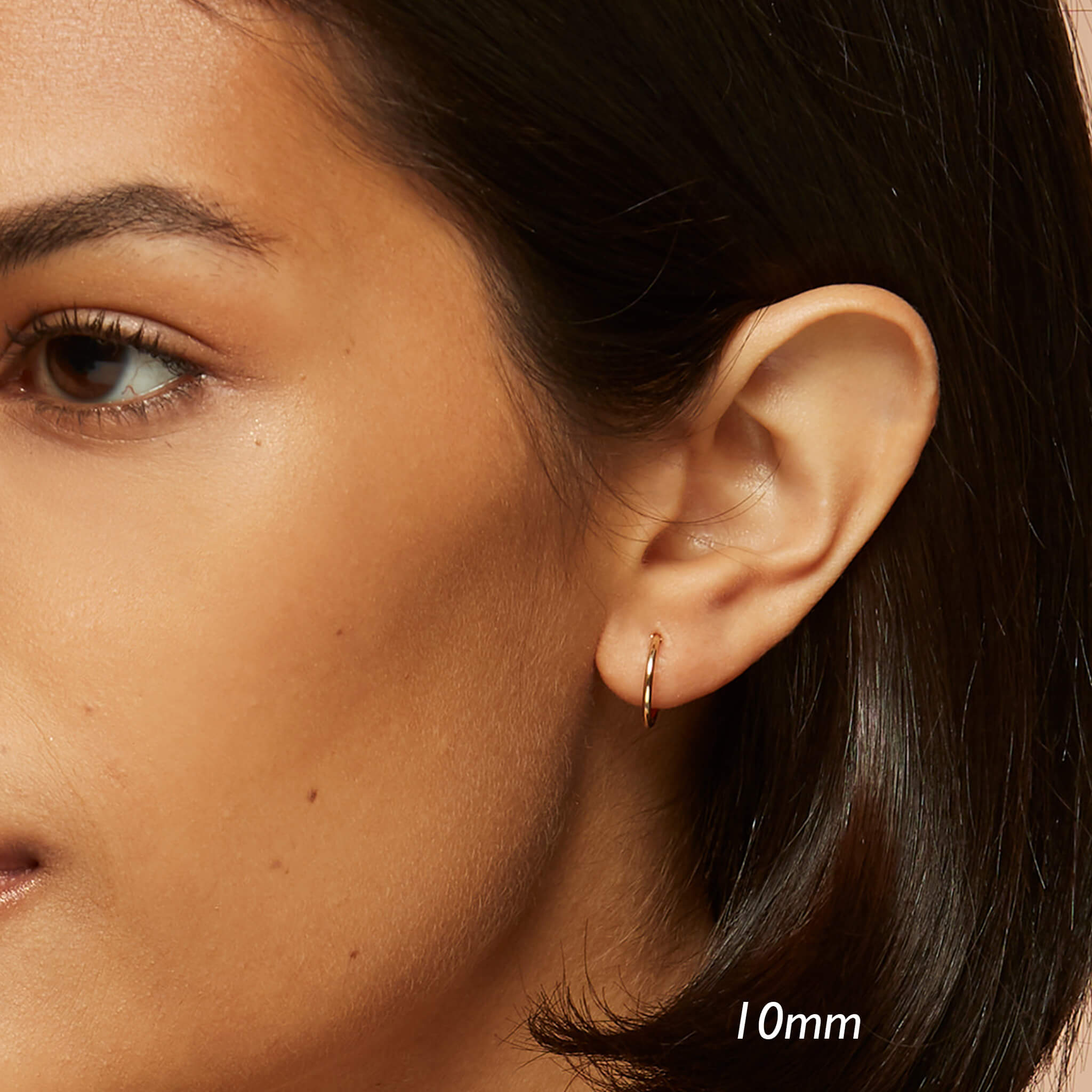 14K Gold Trio Hoop Earrings Set - 10mm/18mm/25mm
